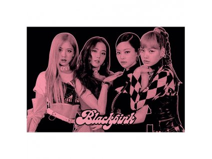 black pink group pink poster 5028486481750