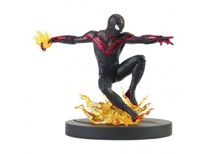 marvel video game gallery spider man miles morales pvc statue 699788843437