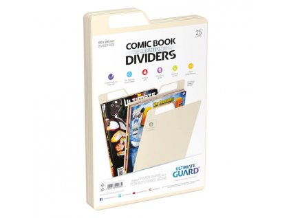 oddelovac na komiksy ultimate guard premium comic book dividers sand
