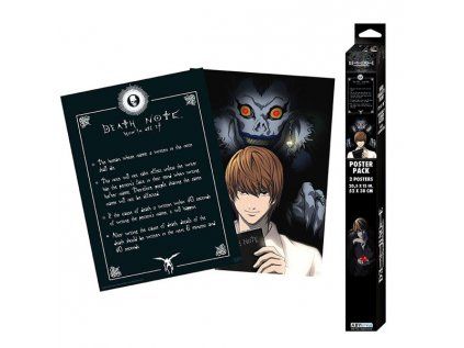 Death Note Light & Death Note Posters 2-Pack 52 x 38 cm