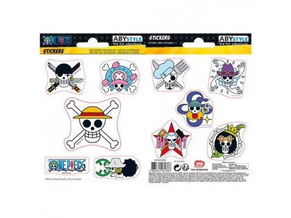 one piece straw hat skulls nalepky 2 pack 3665361061366