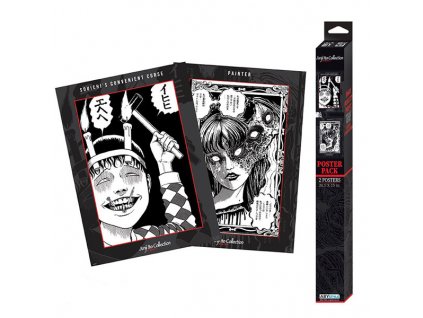 junji ito souichi and tomie posters 2 pack 3665361077855