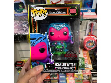 funko pop marvel black light wandavision scarlet witch special edition 889698627467