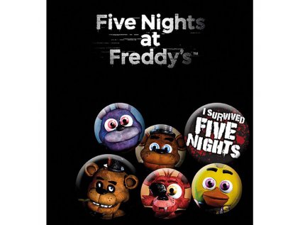 five nights at freddy s odznaky mix 5028486377008