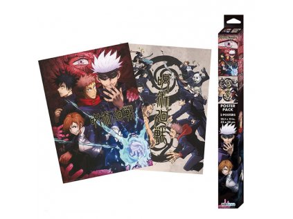 jujutsu kaisen group and schools posters 2 pack 3665361079538