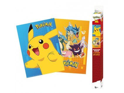 Pokémon Colourful Characters Posters 2-Pack 52 x 38 cm