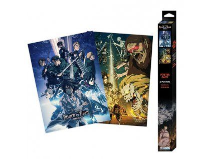 Attack on Titan Season 4 Posters 2-Pack 52 x 38 cm