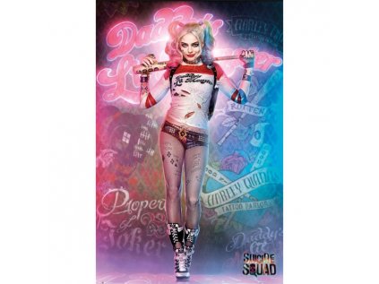 dc comics harley quinn suicide squad poster 5028486359769