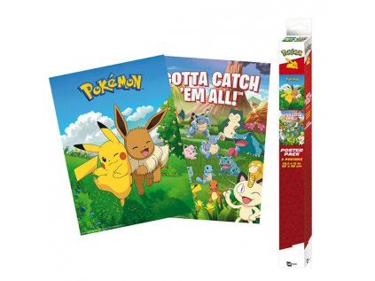 Pokémon Environments Posters 2-Pack 52 x 38 cm