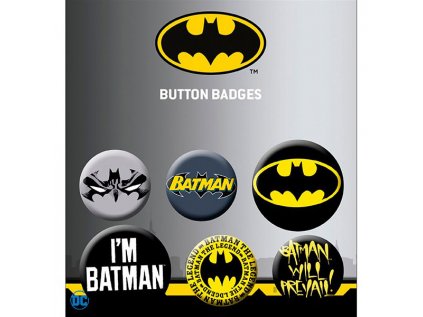 dc comics batman odznaky mix 6 pack 5028486388745