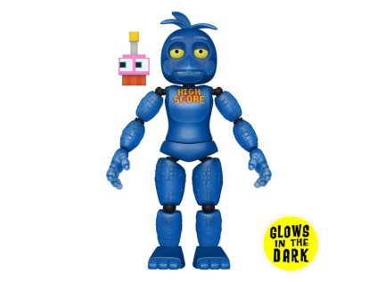 five nights at freddy s action figure high score chica glows in the dark 889698596831