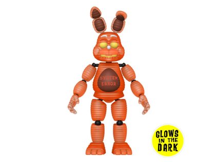 five nights at freddy s action figure system error bonnie glows in the dark 889698596855