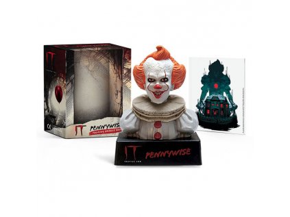 stephen king s it pennywise talking bobble bust miniature editions 9780762480500