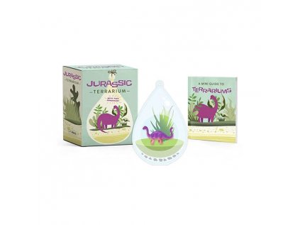 jurassic terrarium with tiny dinosaur miniature editions 9780762497041