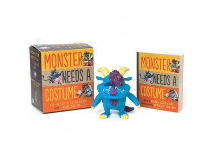 Monster Needs a Costume Bendable Figurine and Mini Book Miniature Editions