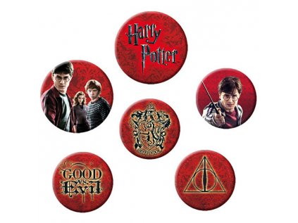 harry potter icon pack odznaky 6 pack 5028486209828