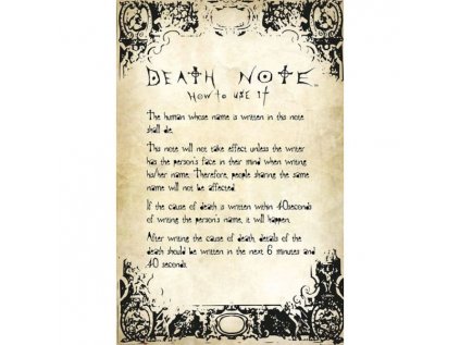 death note rules poster 5028486341733