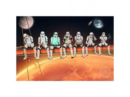 star wars stormtrooper on girders poster 5028486418961