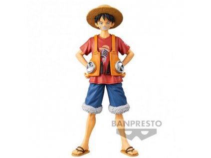 one piece dxf grandline men pvc statue one piece film red monkey d luffy 4983164188608