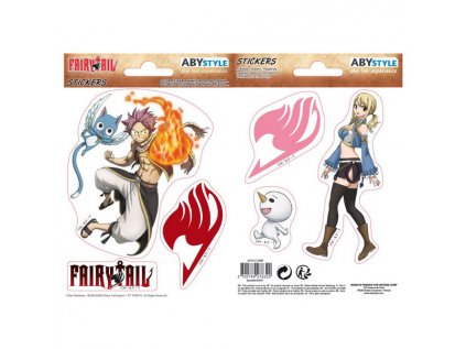 fairy tail natsu lucy nalepky 2 pack 3700789278320