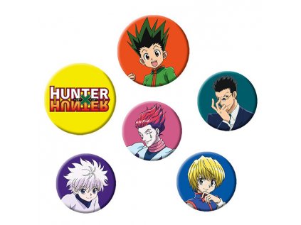 hunter x hunter odznaky mix 6 pack 5028486484607