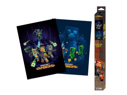 minecraft dungeons posters 2 pack 3665361101697
