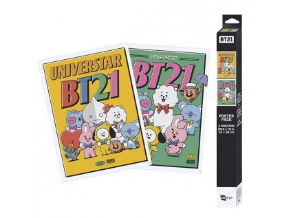 BT21 Vintage Univertar Posters 2-Pack 52 x 38 cm