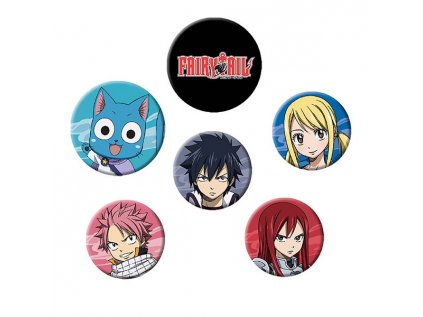 fairy tail odznaky 6 pack 5028486401291