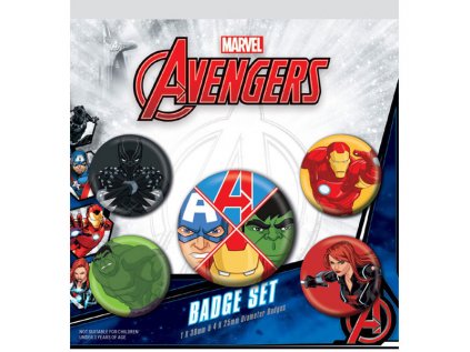 marvel avengers odznaky 5 pack 5050293807645