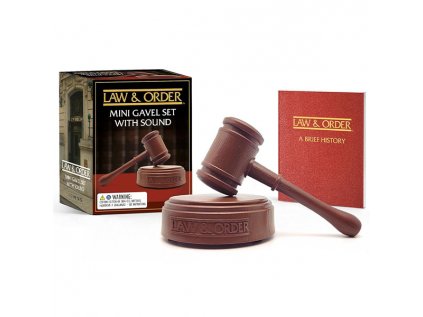 law order mini gavel set with sound miniature editions 9780762482719