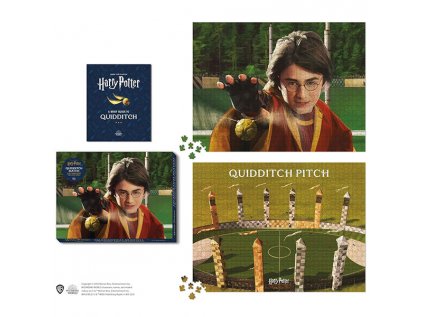 harry potter quidditch match 2 in 1 double sided 1000 piece puzzle 9780762478668