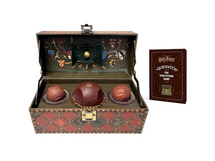 harry potter collectible quidditch set includes removeable golden snitch 9780762483488