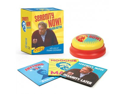 seinfeld serenity now talking button miniature editions 9780762496655