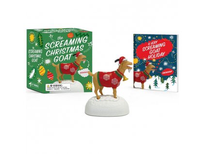 screaming christmas goat ahhhhh miniature editions 9780762482894