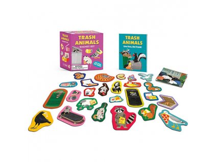 trash animals magnet set live free eat trash miniature editions 9780762484317