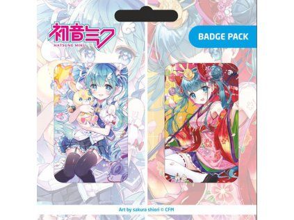 Hatsune Miku Pin Badges 2-Pack Set B