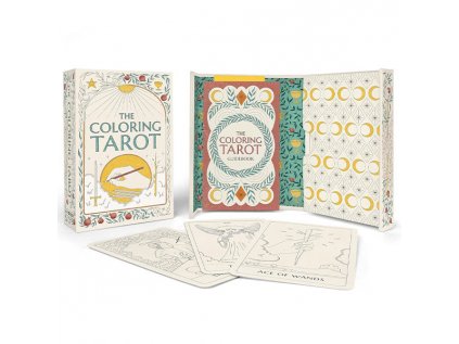coloring tarot a deck and guidebook to color and create 9780762484287