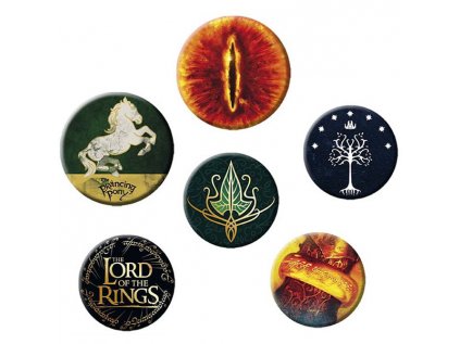 lord of the rings odznaky symbols 6 pack 3665361103165 1