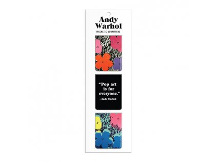 andy warhol flowers magnetic bookmarks 9780735379633 1