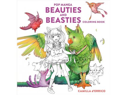 pop manga beauties and beasties coloring book 9781984862273 1