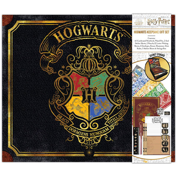 Blue Sky Studios Harry Potter Writing Set Keepsake Colourful Crest