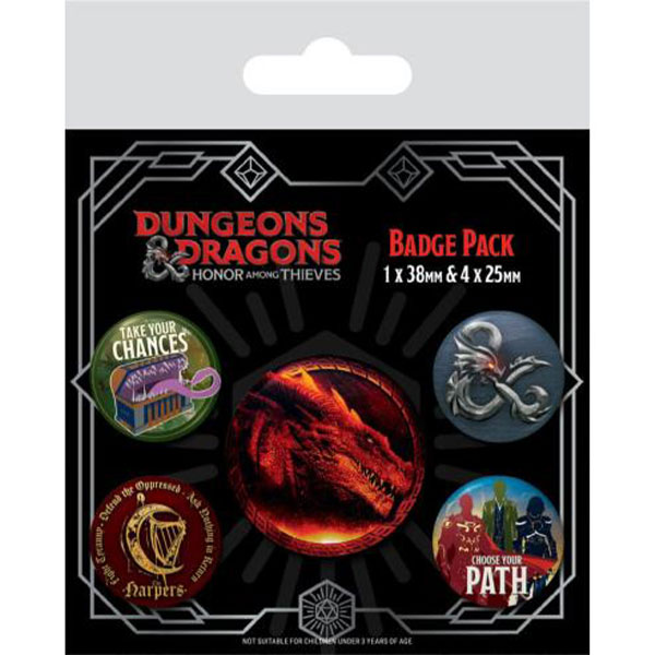 Pyramid International Dungeons & Dragons Odznaky (5-Pack)
