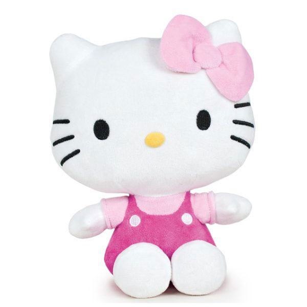Hello Kitty Plush Figure Pink Bow Pink Shirt 25 cm