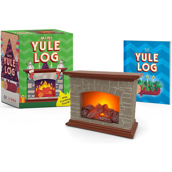 Running Press Mini Yule Log: With crackling sound! Miniature Editions