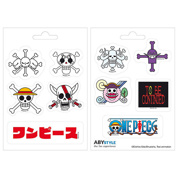 Abysse Corp One Piece Nálepky Emperors Skulls 2-Pack (16 x 11cm)