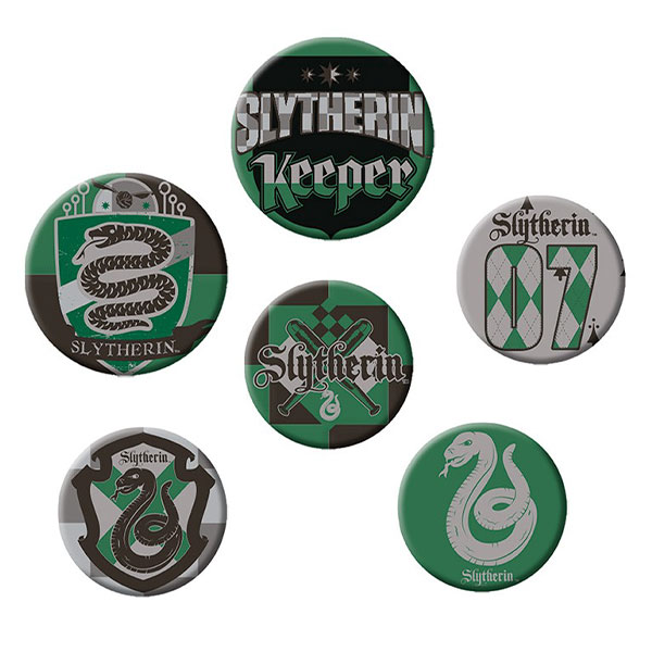 Abysse Corp Harry Potter Slytherin Odznaky 6-Pack