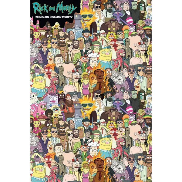 GBeye Rick and Morty Where's Rick Poster 91,5 x 61 cm