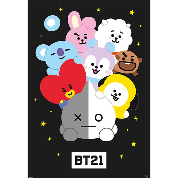 GBeye BT21 Characters Poster 91,5 x 61 cm