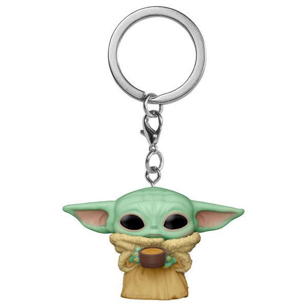 Funko Pocket POP! Star Wars The Mandalorian: The Child with cup (Baby Yoda) Kľúčenka