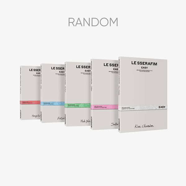 YG LE SSERAFIM - 3rd Mini Album EASY(Compact Ver.)
